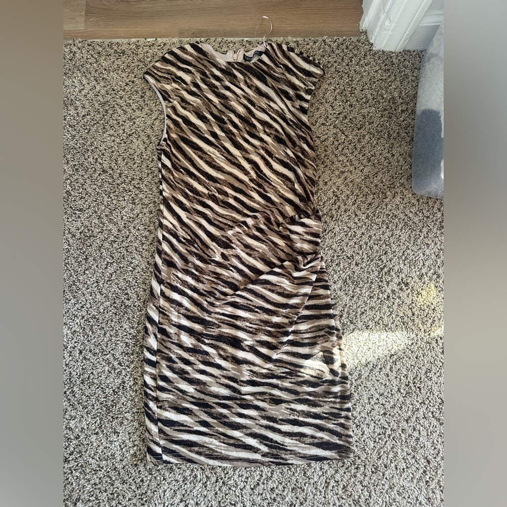 Animal Print Sleeveless Dress